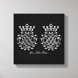 Johann Sebastian Bach seal on canvas
