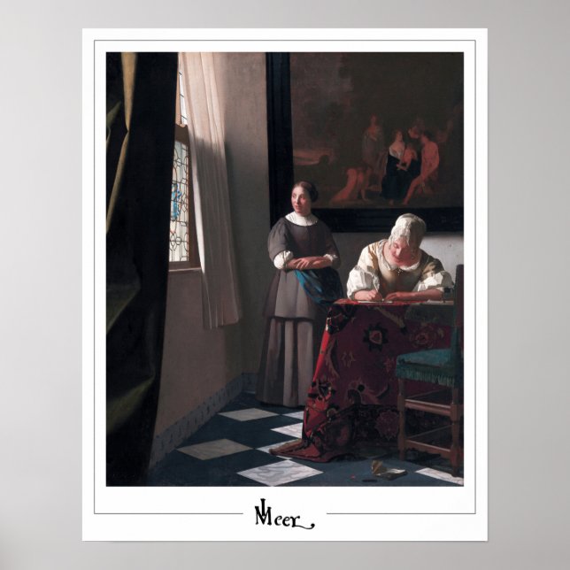 Johannes Vermeer Zedign Art Poster nº 18 (Frente)
