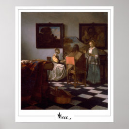 Johannes Vermeer Zedign Art Poster nº 19