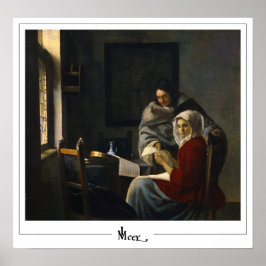 Johannes Vermeer Zedign Art Poster nº 35