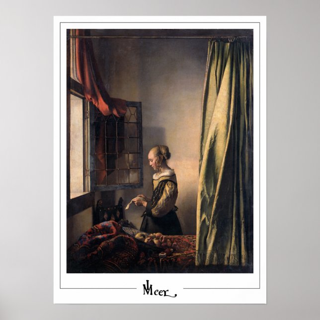 Johannes Vermeer Zedign Art Poster nº 4 (Frente)