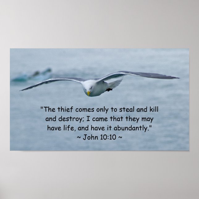 John 10:10 Poster (Frente)