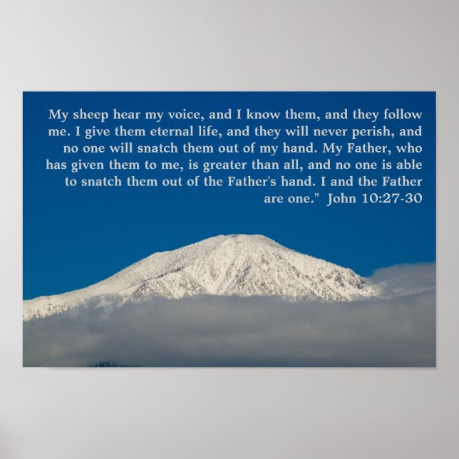 John 10:27-30 poster (Frente)