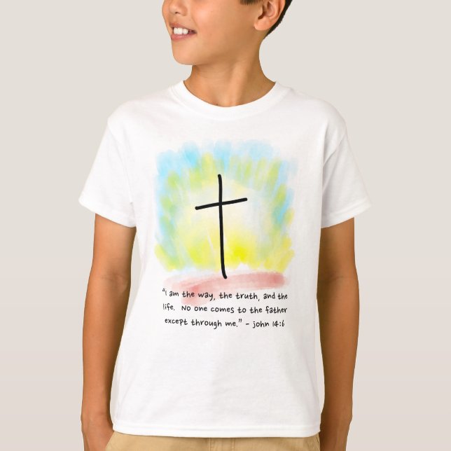 JOHN 14:6 T-Shirt dos meninos (Frente)