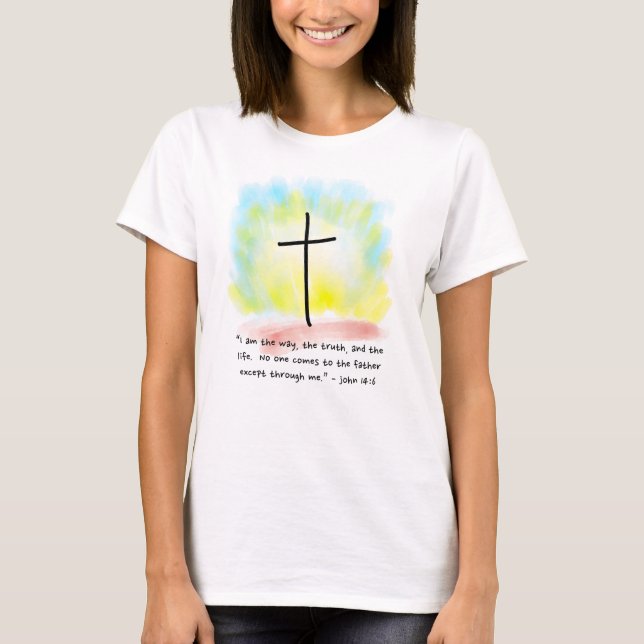 JOHN 14:6 T-Shirt feminina (Frente)