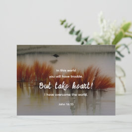 John 16:33 Eu tenho a Bíblia Verse Flat Card