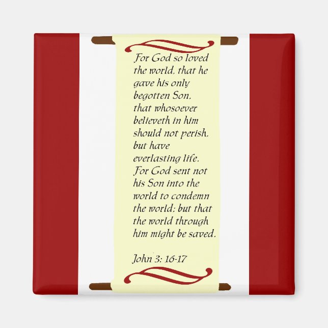 John 3:16- 17 íman (Frente)