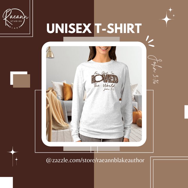 John 3:16 Bíblia Verse T-Shirt Longa (Criador carregado)