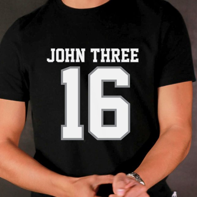 John 3 16 Black T-shirt (John 3:16 Black T-shirt)