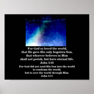 JOHN 3:16 e JOHN 3:17 Poster