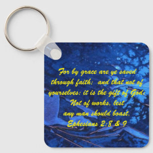 John 3:16 & Ephesianos 2:8 & 9 Chaveiro de verdade