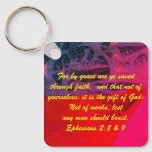 John 3:16 & Ephesianos 2:8 & 9 Chaveiro de verdade