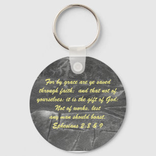 John 3:16 & Ephesianos 2:8 & 9 Chaveiro de verdade