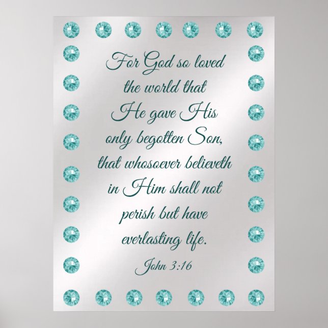 John 3:16 Poster (Frente)