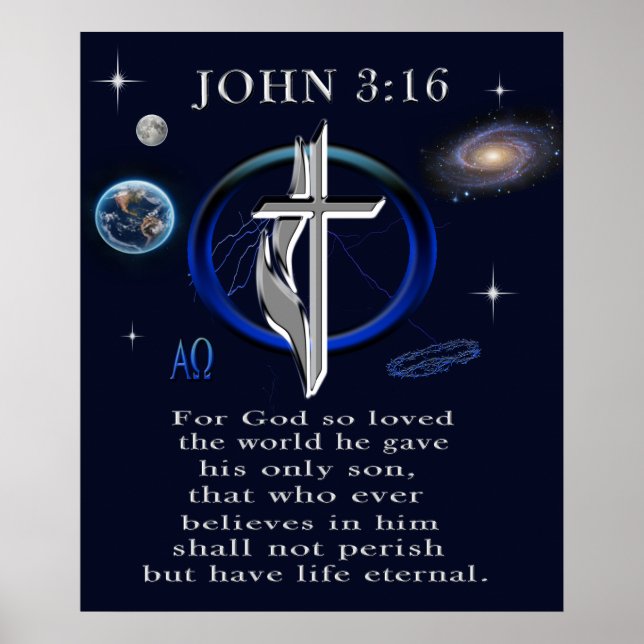 John 3:16 poster (Frente)