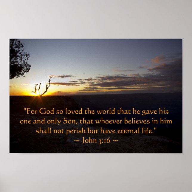 John 3:16 Poster (Frente)