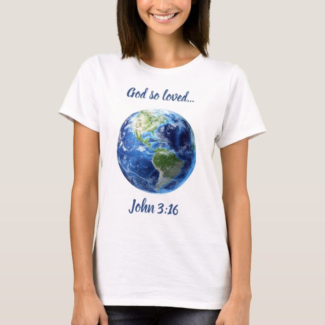 John 3:16 T-shirt (Frente)