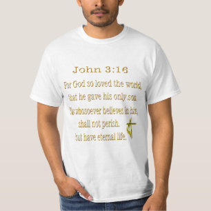 John 3:16 t-shirt cristã