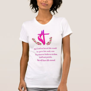John 3:16 t-shirts de mulheres