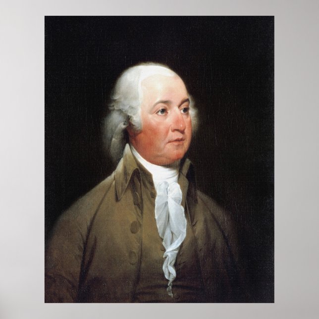 JOHN ADAMS Retrato de John Trumbull Impressão (Frente)