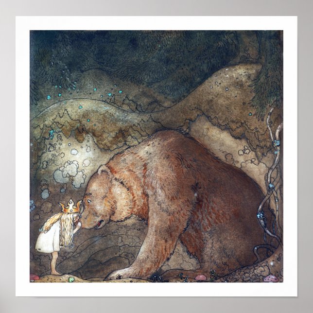 John Bauer Pobre Little Basse Poster (Frente)