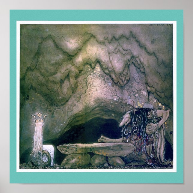 John Bauer Troll Madre Poster (Frente)