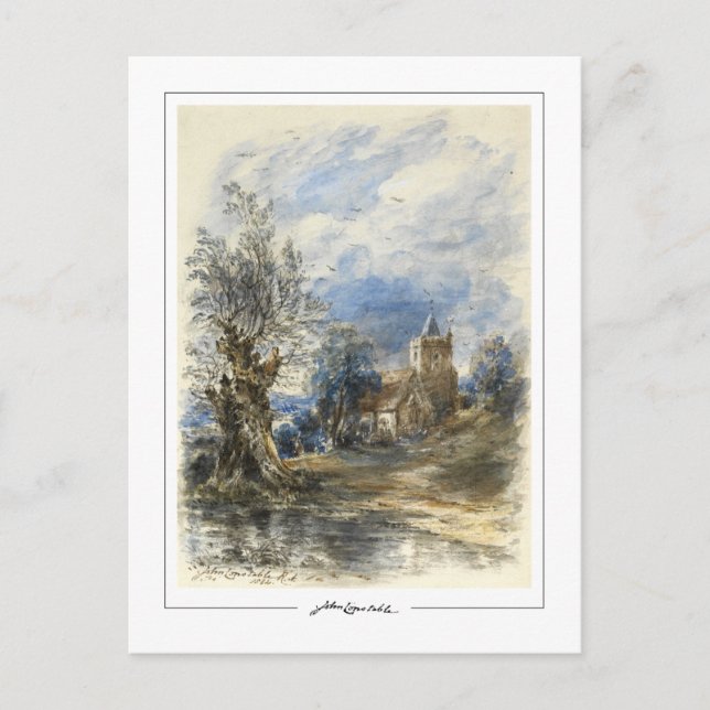 John Constable #256-2 - Cartão Postal de Arte Fina (Frente)