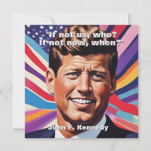 John F. Kennedy Cita Inspiração Motivacional