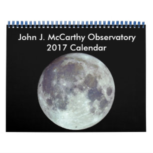 John J. Observatório McCarthy Calendário 2017