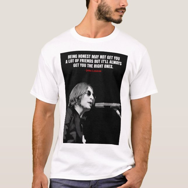 John Lennon quotes T-Shirt (Frente)