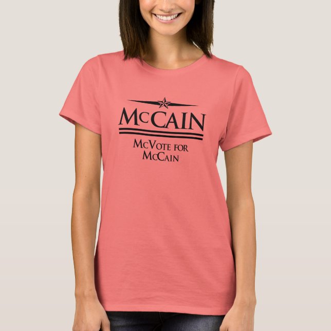 John McCain: McVote na camiseta McCain (Frente)