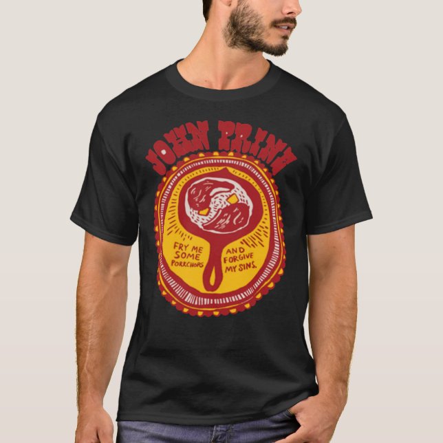 John Prine Retro Tribute Design Essential T-Shirt (Frente)