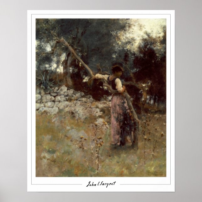John Singer Sargent Zedign Poster de Arte #12-2 (Frente)