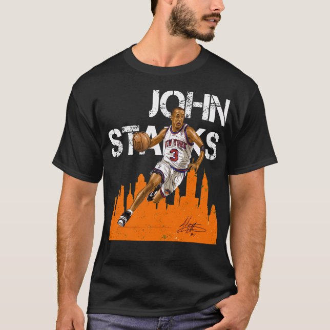 John Starks New York - Camisa de Basquete (Frente)