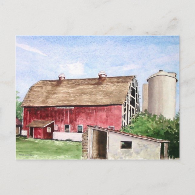 John Trescher Barn - cartão postal (Frente)