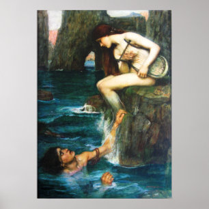 John William Waterhouse o poster da sirene