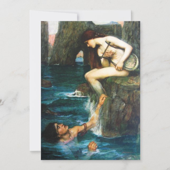 John William Waterhouse os convites da sirene (Frente)
