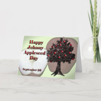 Johnny Appleseed dia cartão o 26 de setembro