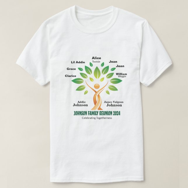 Johnson Family Reunion Basic T-Shirt (Frente do Design)
