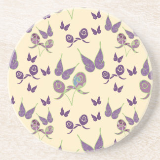 Joia-borboleta na Porta copos de Cream Sandstone