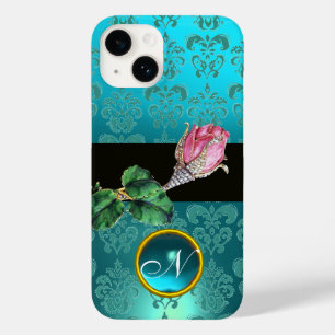 JÓIA COR-DE-ROSA DO ROSEBUD, MONOGRAMA AZUL DA