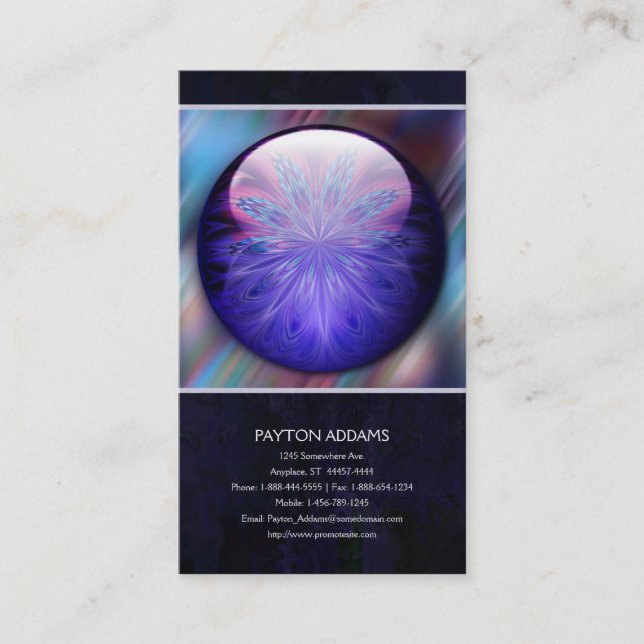 Jóia de IceFire - cartão de visita vertical (Frente)