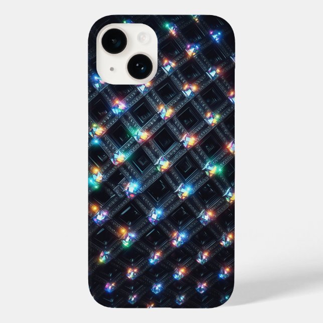 Joia Luxuosa Geométrica 3D com Grade Multi-Color I (Verso)