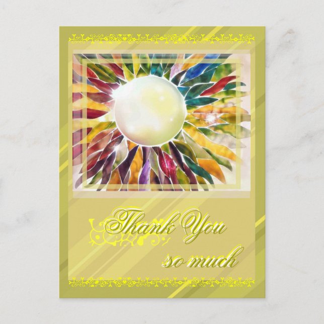 Joias de Pérola Deixam um Cartão de Agradecimento  (Frente)