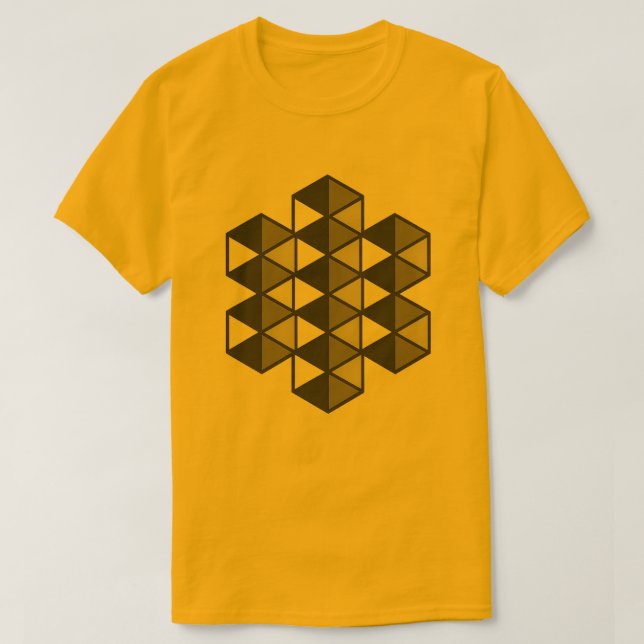 Joined Triangles Men's T-Shirt (Frente do Design)