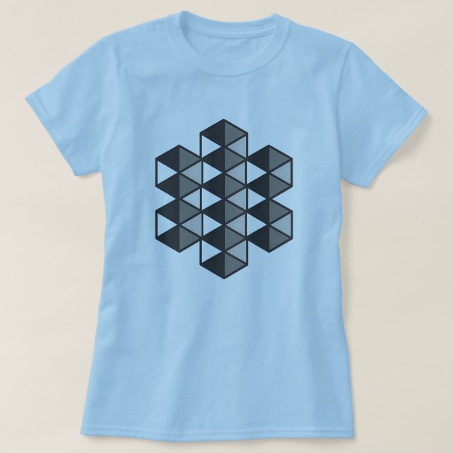 Joined Triangles Women's T-Shirt (Frente do Design)