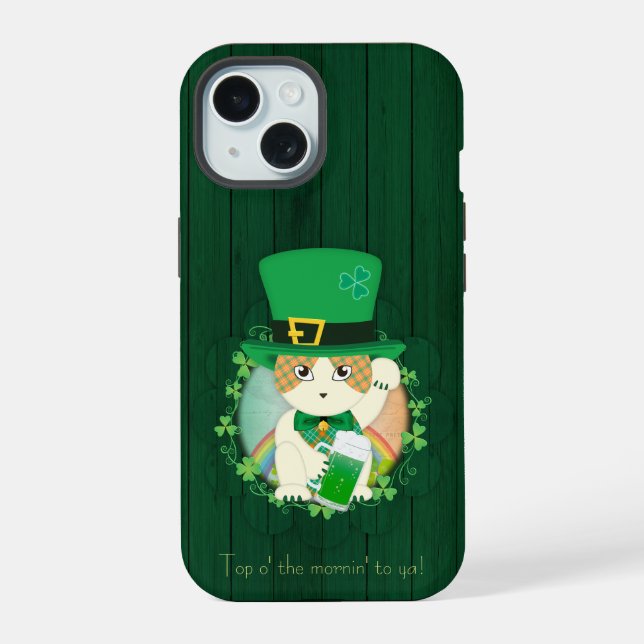 Jolly Ginger Tabby Irish Cheer (Verso)