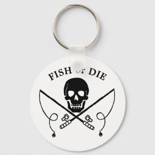 Jolly Roger Fish Pirate Chaveiro