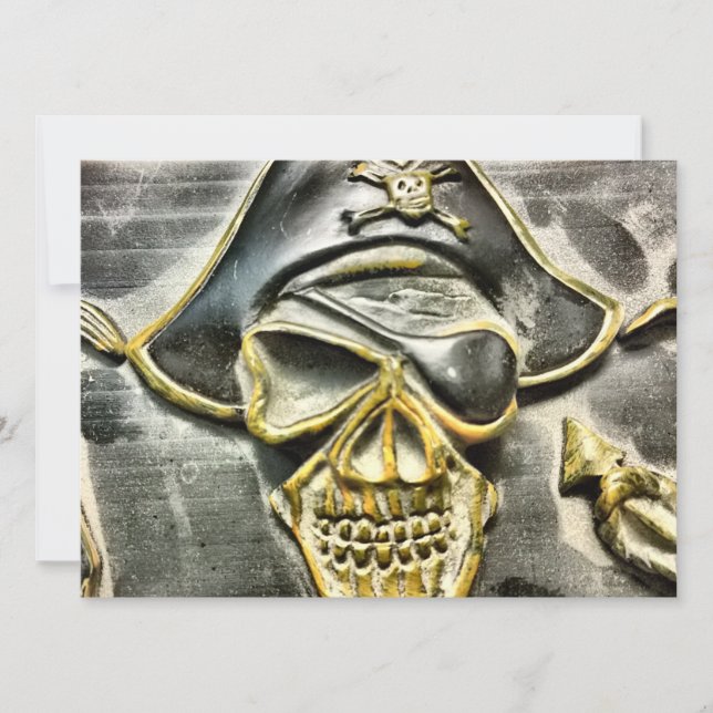 Jolly Roger Pirate Treasure Chest (Frente)