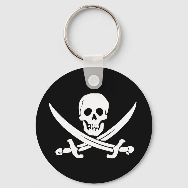 Jolly Roger Sword Pirate Chaveiro (Frente)